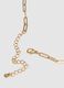 Gold-coloured necklace with letter charms and black crystal_1