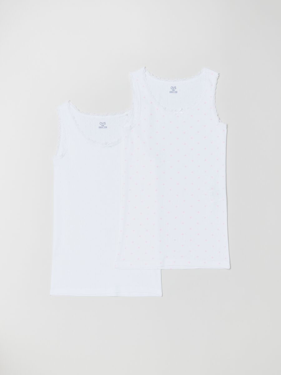 Two-pack vests in pointelle design_0