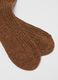 Brown long socks in wool and silk blend_2