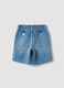 Pure cotton denim shorts, baggy fit_1