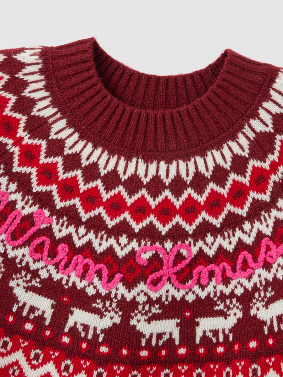 Multicolour Regular Fit Christmas Crew Neck Jumper_6