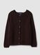 Multicolour pure cotton crew-neck cardigan, regular fit_4