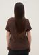 Brown striped pure cotton regular-fit T-shirt_3