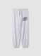 Grey pure cotton jogger trousers_0