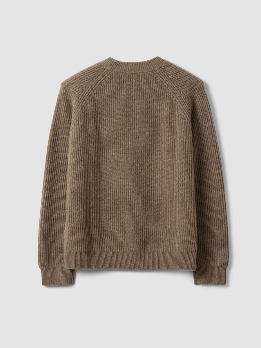 Brown pure cashmere oversized jumper_6