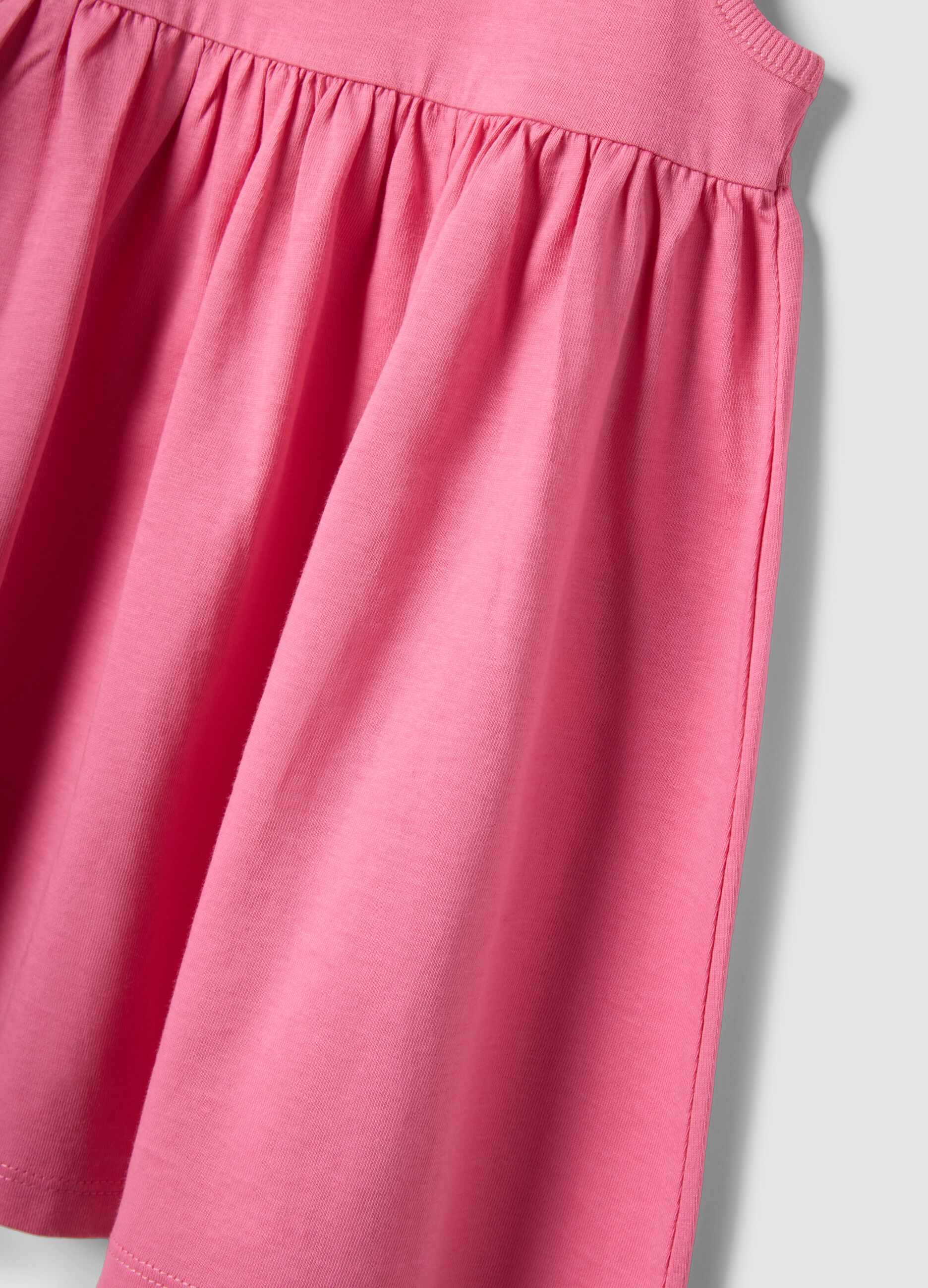 Pink Organic Cotton Mini Dress