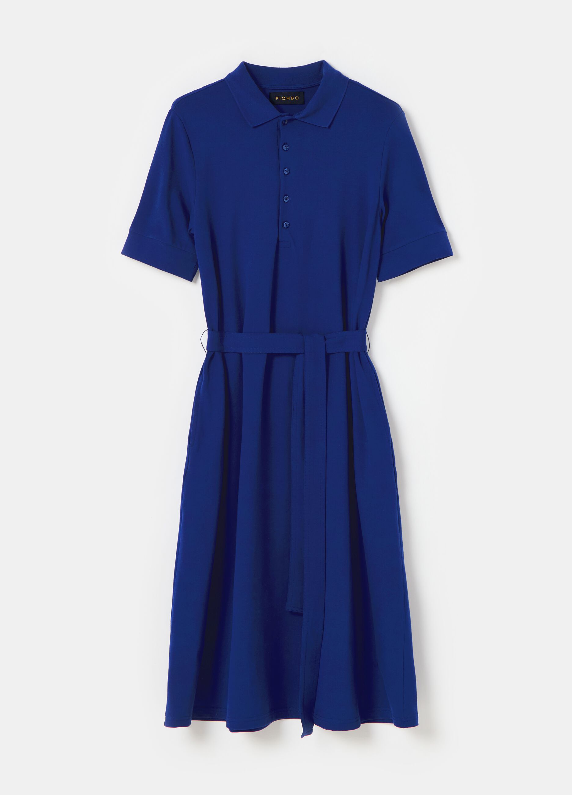 PIOMBO Woman's Polo shirt dress in piquet with belt | OVS