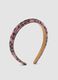 Pink headband with rhinestones and animal print for girls and teens_0