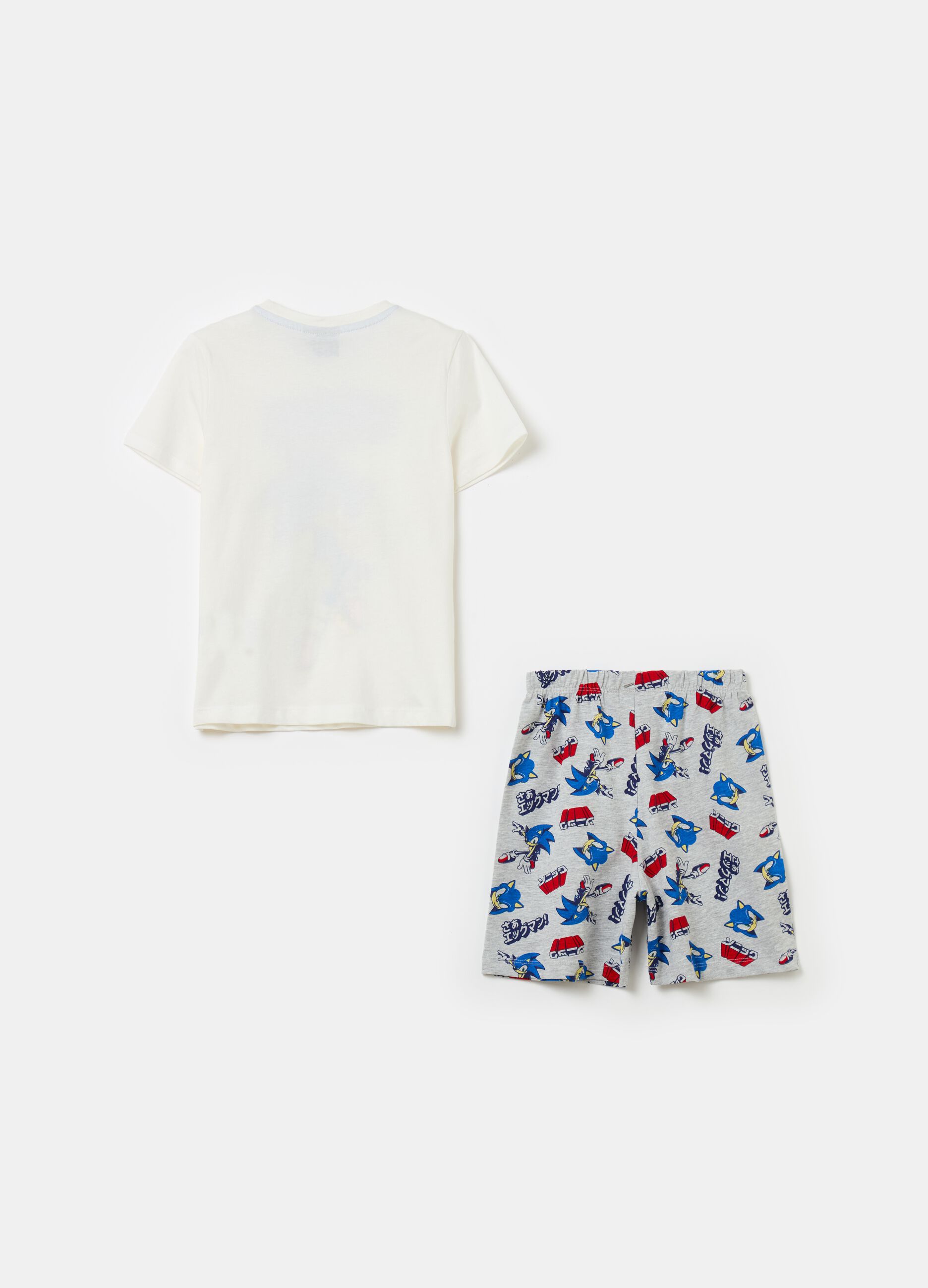 Organic cotton pyjamas with Sonic™ print