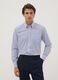 Light blue cotton-blend checked easy-iron regular-fit shirt_0