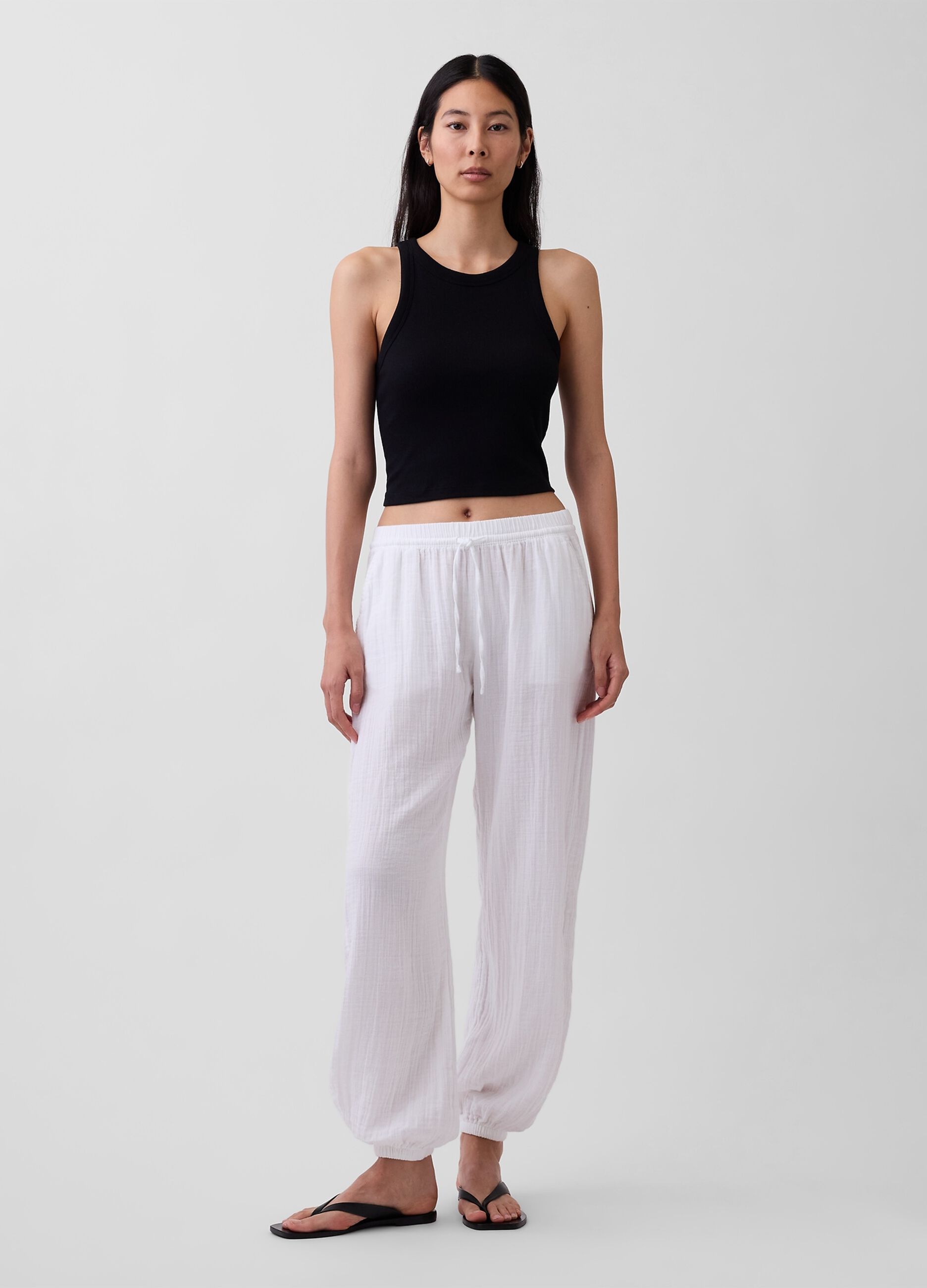 Jogger-Hose aus reiner Baumwolle