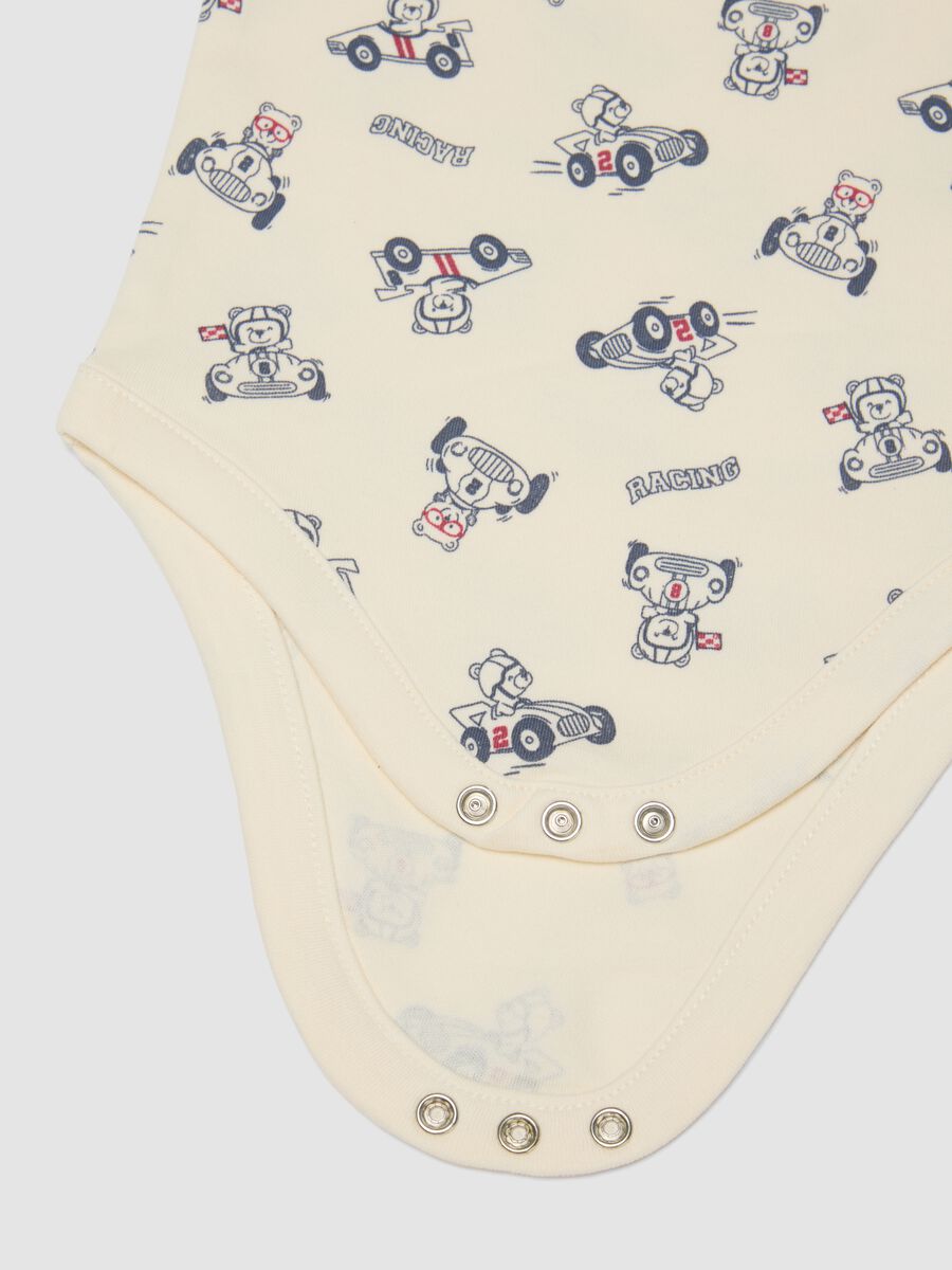 Lot de 3 bodies multicolores en pur coton bio pour b&eacute;b&eacute; et petit gar&ccedil;on_3