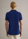 Short sleeve polo in pure blue cotton regular fit_3