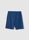 Boy's regular fit blue pure cotton shorts_1