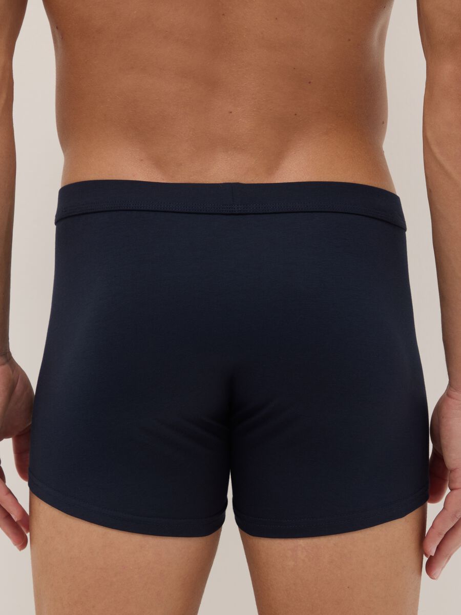Two-pack blue boxer shorts in stretch cotton regular fit_2