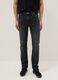 Black Pure Cotton Slim Fit Distressed Jeans_1