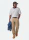 Blaues gestreiftes Boxy-Fit-T-Shirt aus reiner Baumwolle_1