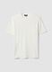 White pure cotton short-sleeve T-shirt, relaxed fit_4