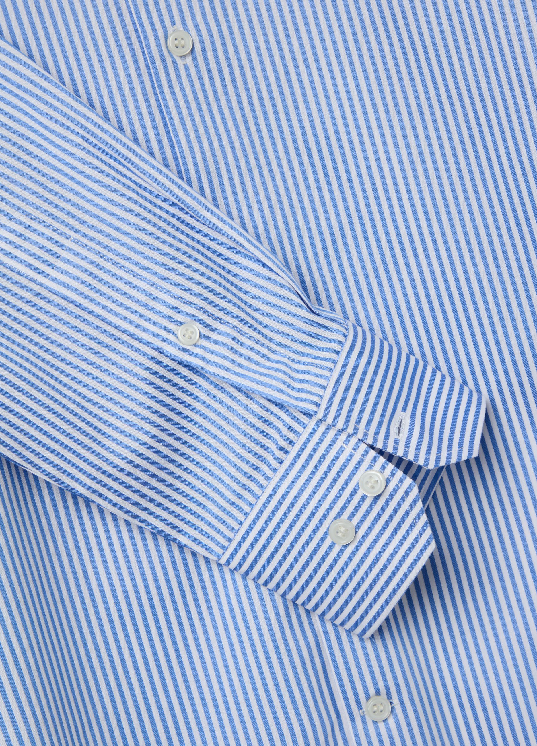 Regular-fit striped easy-iron shirt