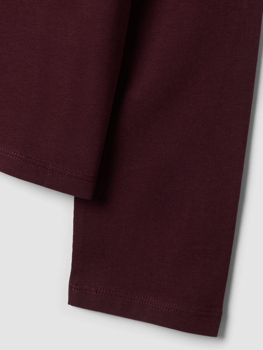 Violettes Langarm-T-Shirt aus Jersey aus reiner Baumwolle, Regular Fit_1