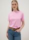 Rosa T-Shirt aus reiner Baumwolle im Regular Fit_0