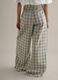 Multicolour Checked Pure Cotton Wide Leg Chino Trousers_2