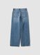 Hellblaue Denim-Jeans mit Wide Leg aus 100 % Baumwolle_5