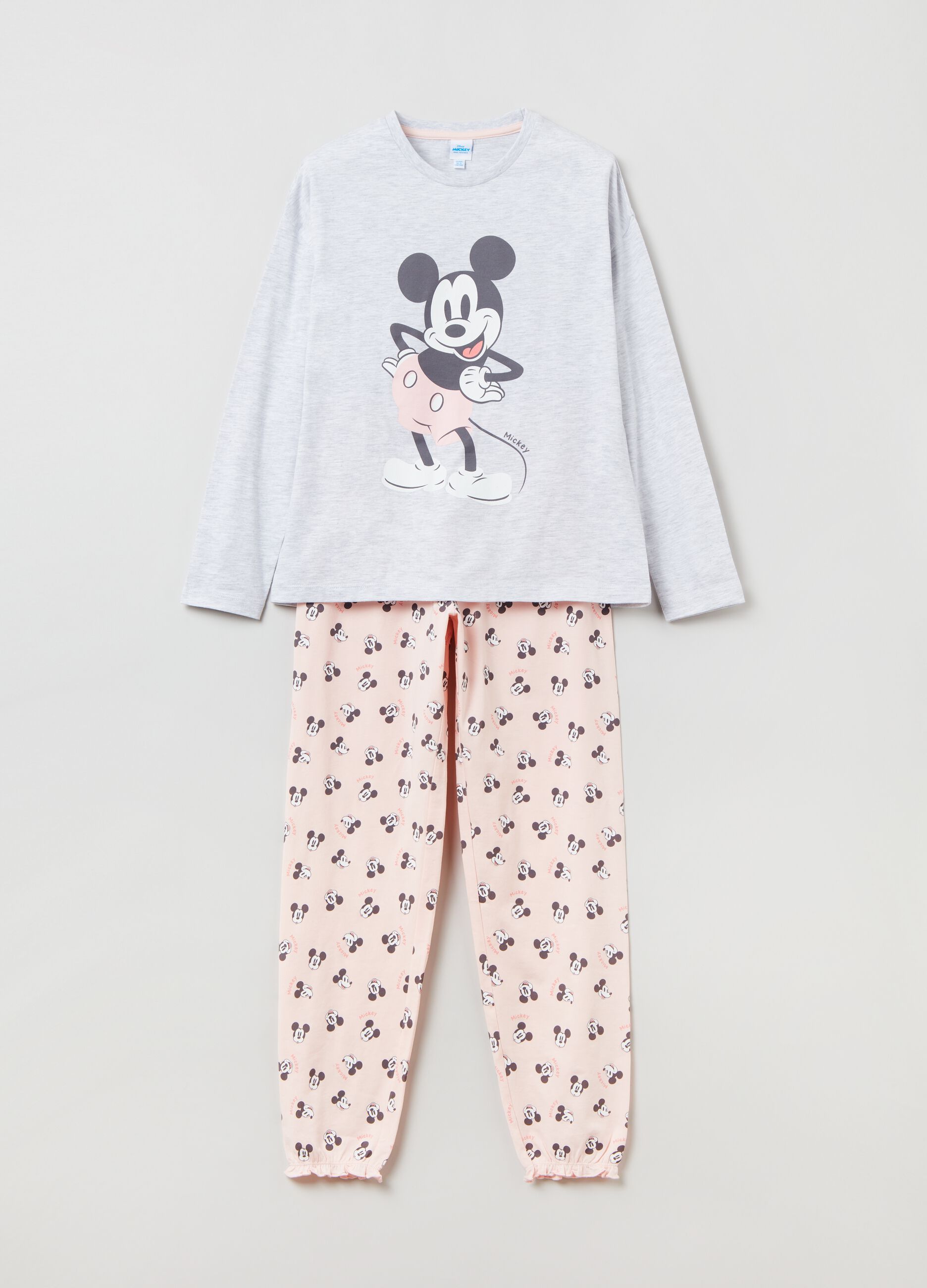 Long pyjamas with Disney Mickey Mouse print