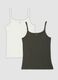 Bipack canotte bianco e grigio in cotone elasticizzato regular fit_0