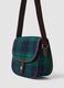 Multicolour stretch-fabric crossbody bag with tartan check_1