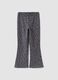 Leggings skinny cinzentas em algod&atilde;o org&acirc;nico com estampado de cora&ccedil;&otilde;es para menina_0