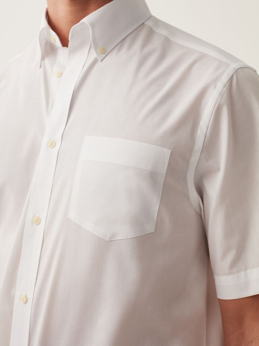 Short-sleeved easy-iron shirt_3