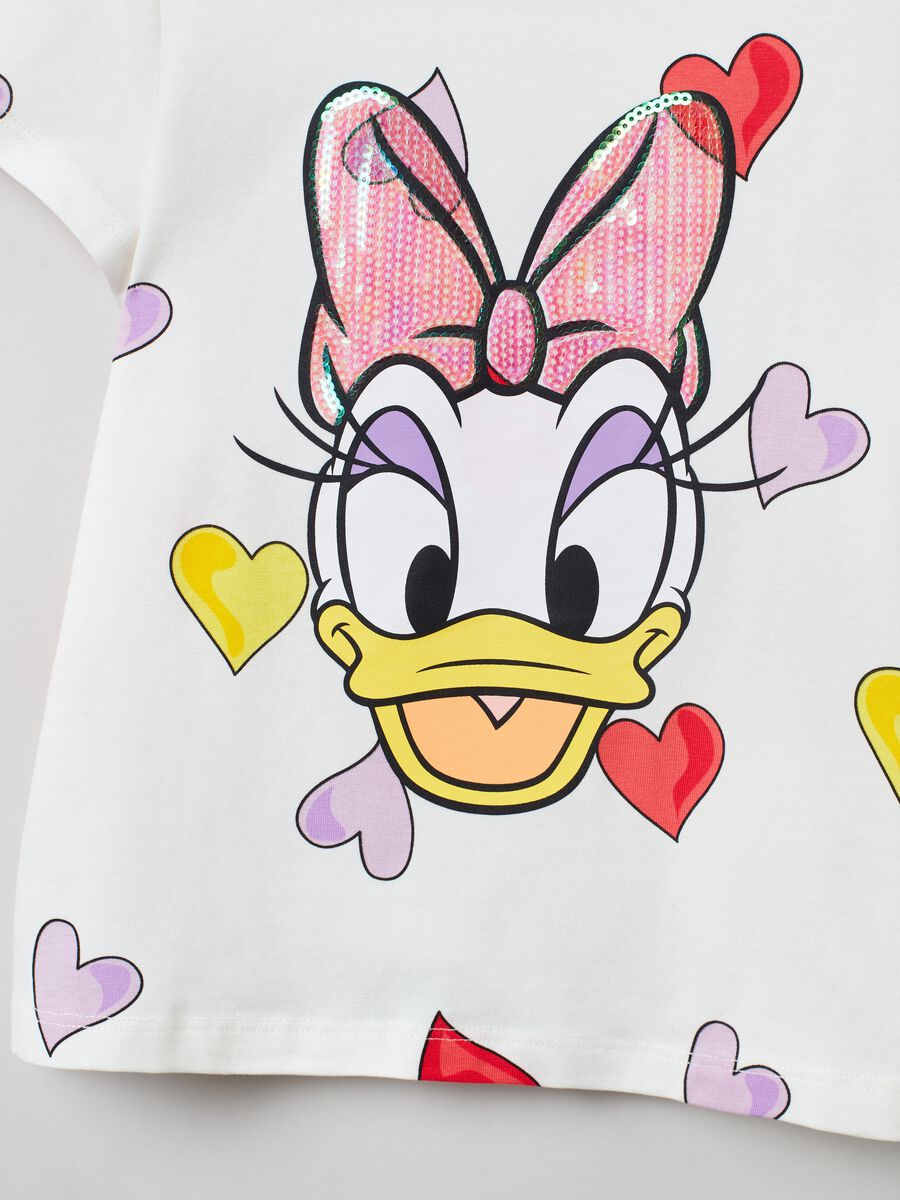 Disney Daisy Duck T-shirt with hearts_2