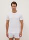 Tripack white crew neck T-shirts in pure cotton regular fit_0