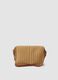 Bolso bandolera beige en tejido mezcla de papel con flecos_1