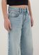 M&auml;dchen-Jaens aus reinem Baumwollstoff in Himmelblau, wide leg_2