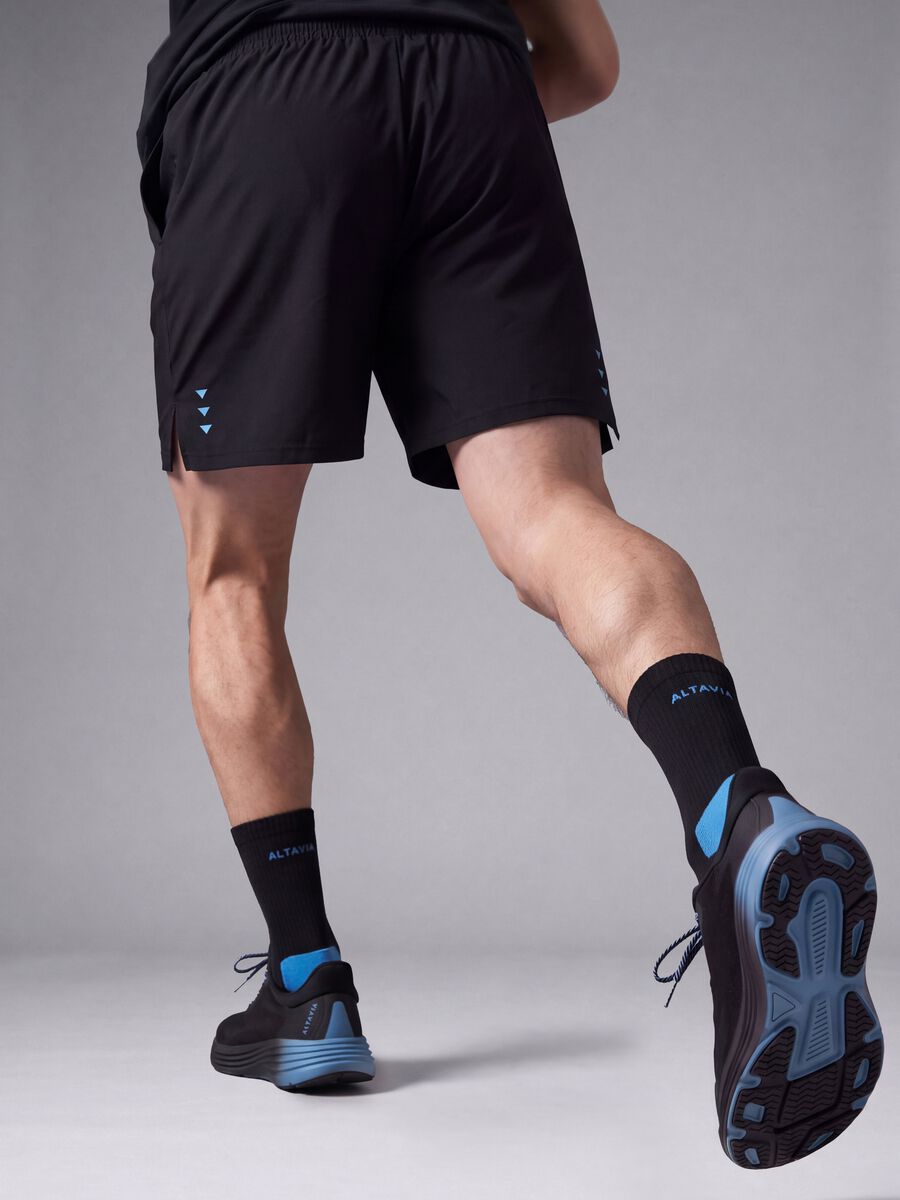 Black stretch easy-dry shorts ALTAVIA_2
