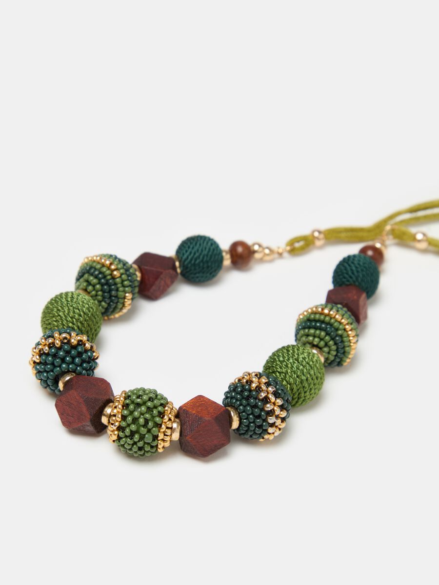 Ethnic necklace with stones and beads_2