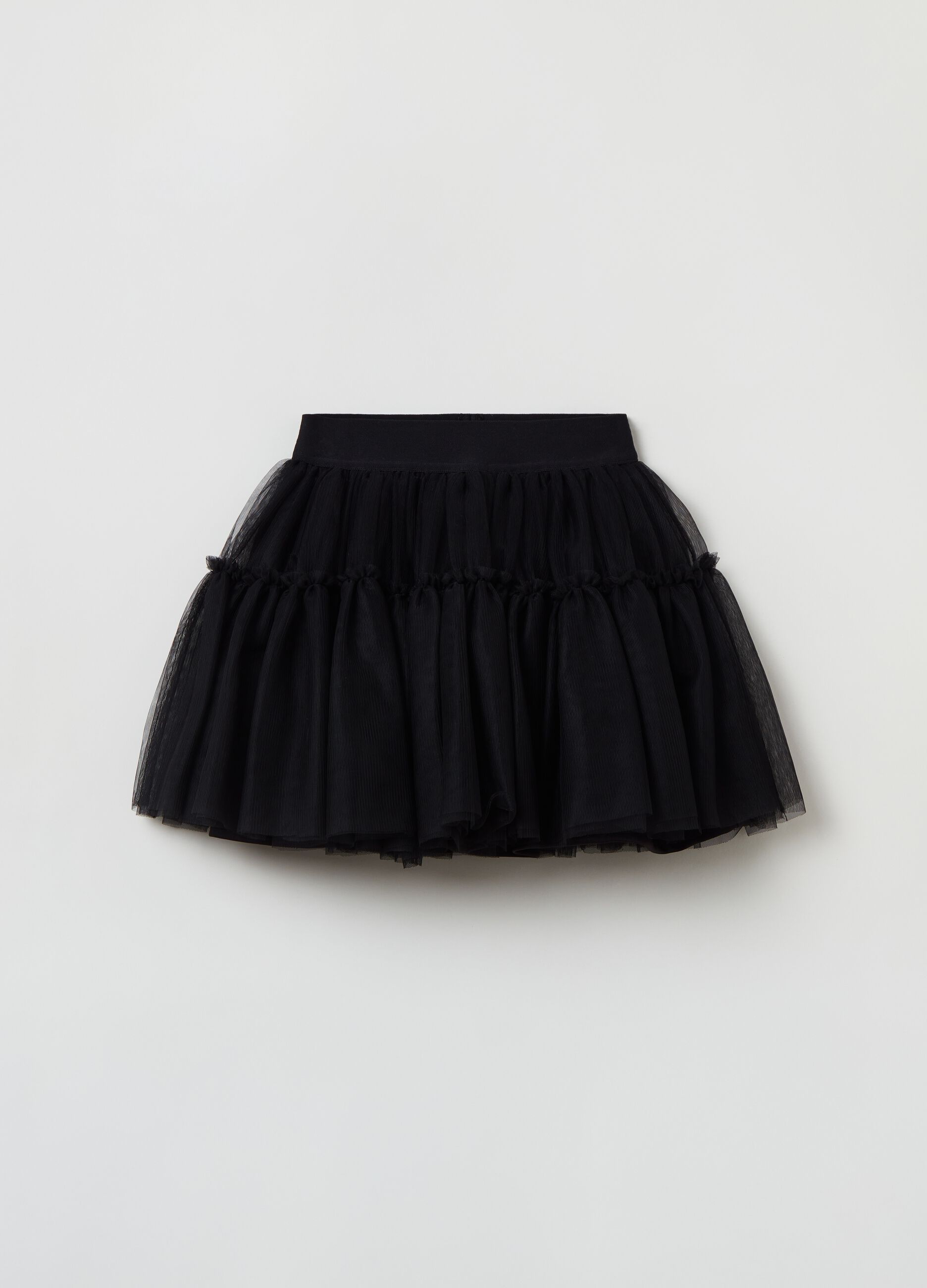 Tulle skirt with flounce_0