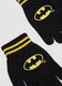 Guanti neri con stampa Batman per bambino e ragazzo_1