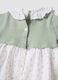 Baby girl's multicolour pure cotton dress with ruffle collar_3