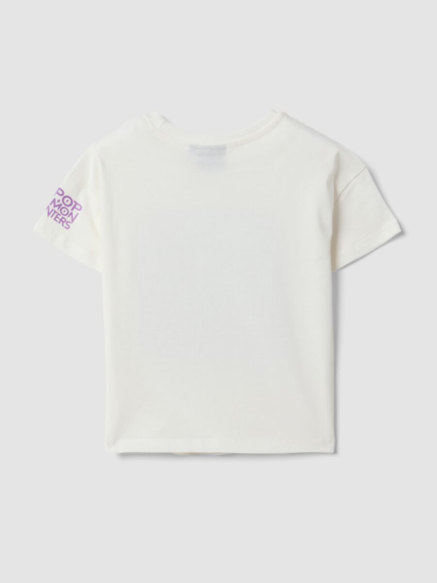Wei&szlig;es T-Shirt aus reiner Baumwolle mit K-Pop Demon Hunters Print f&uuml;r M&auml;dchen_1