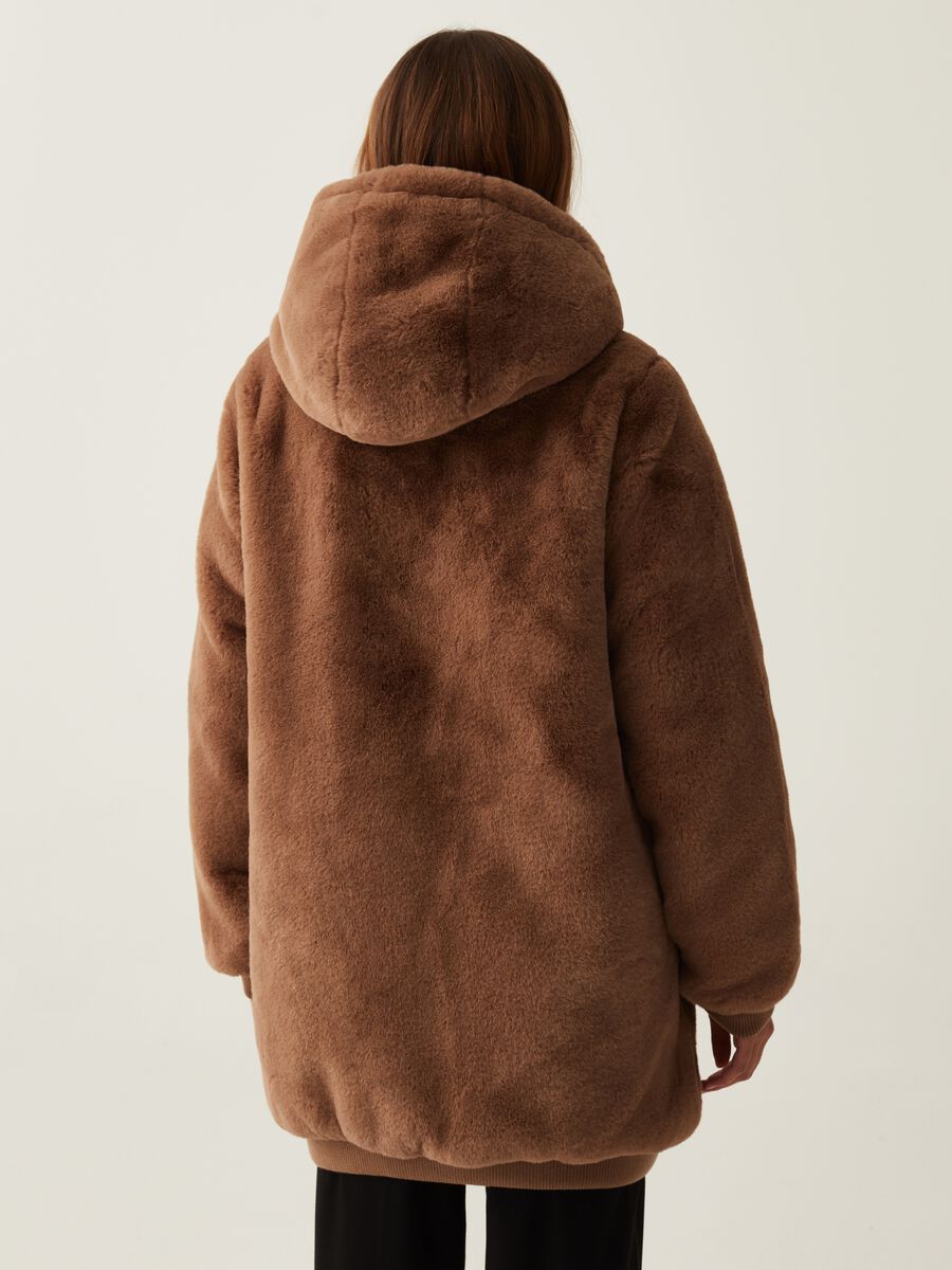 Full-zip teddy coat with hood_2