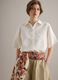 Camisa blanca de lino puro de corte regular_0