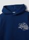 Sweatshirt azul com capuz em mistura de algod&atilde;o com estampado Lakers para rapaz_2