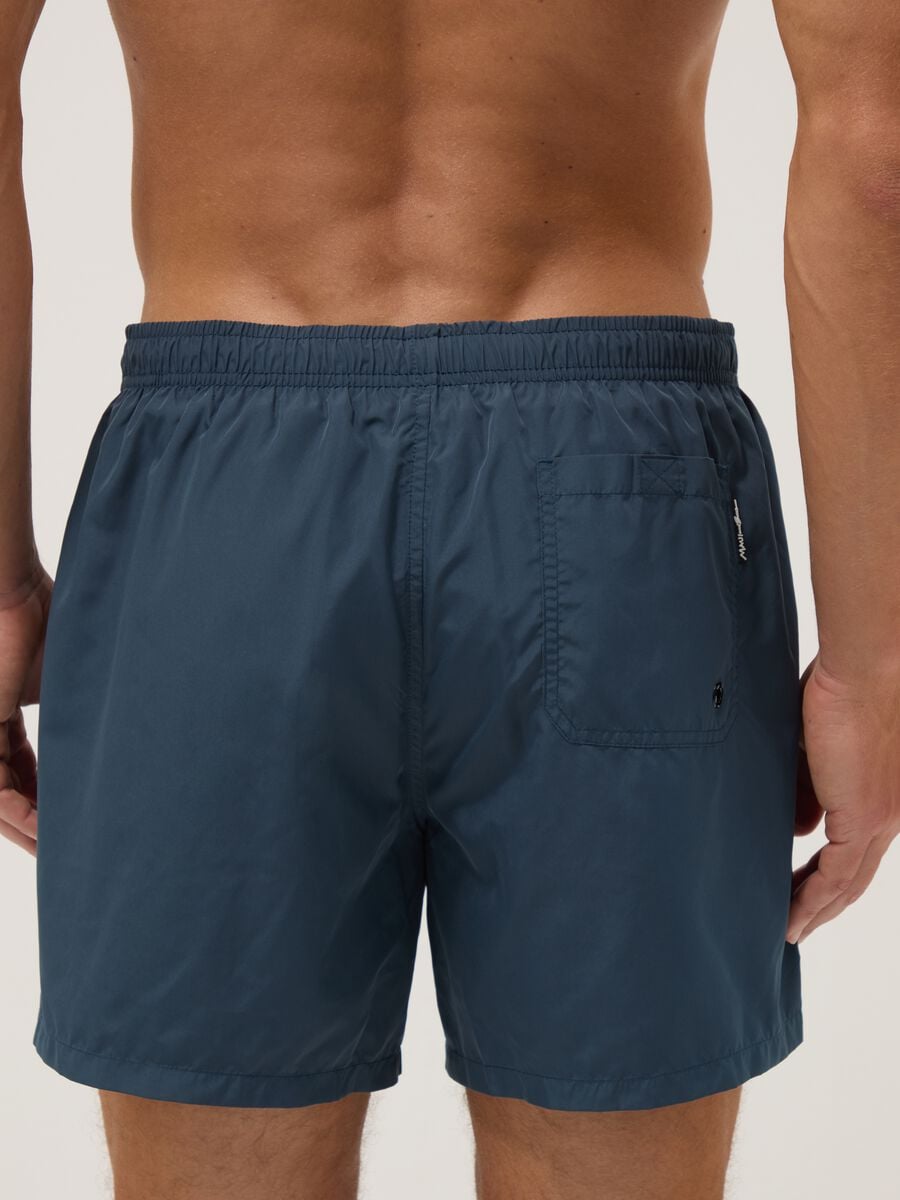 Ba&ntilde;ador tipo b&oacute;xer azul con cintura el&aacute;stica y cord&oacute;n ajustable_2