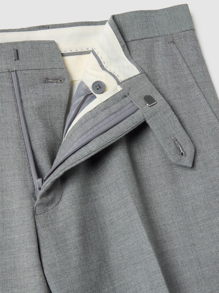 Grey Slim Fit Trousers_5