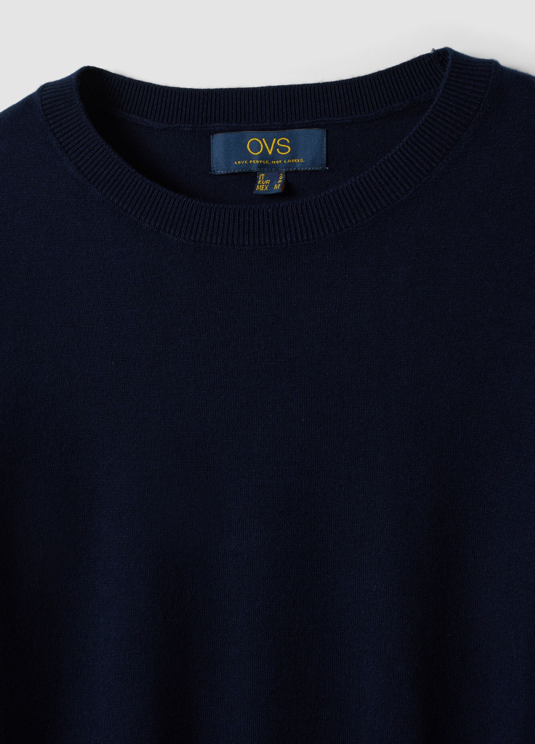 Blue Sweater with Fitted Fit