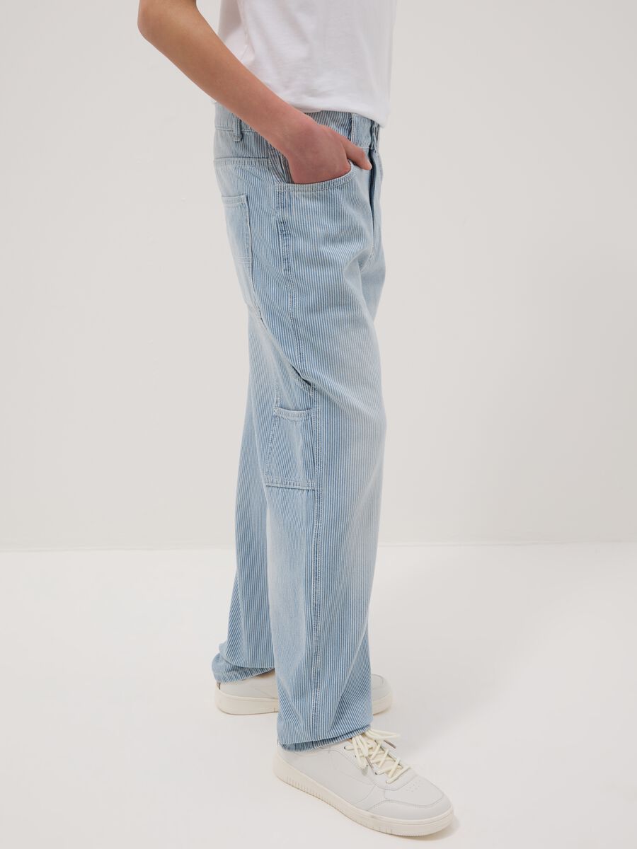 Boy's Blue Pure Cotton Relaxed Fit Jeans_1