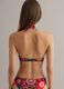 Multicolour stretch triangle bikini top_3